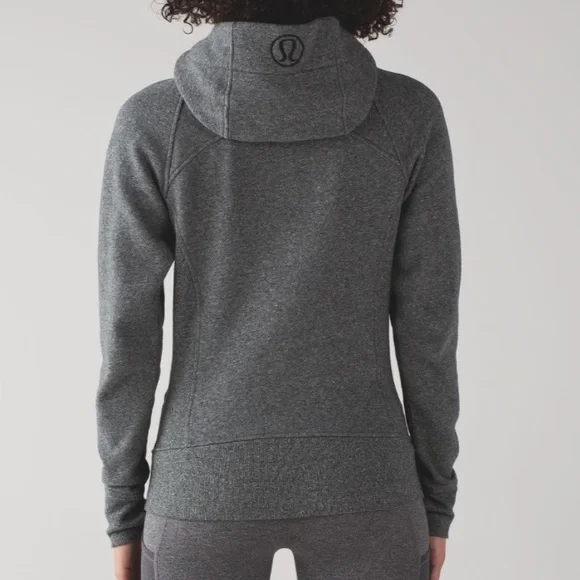 Lululemon Scuba Hoodie *Light Cotton Fleece
Heathered Speckled Black size 8 - Picture 2 of 11